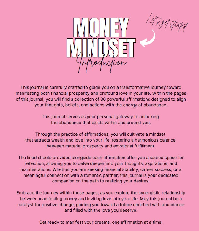 Money Mindset 2.0 Journal