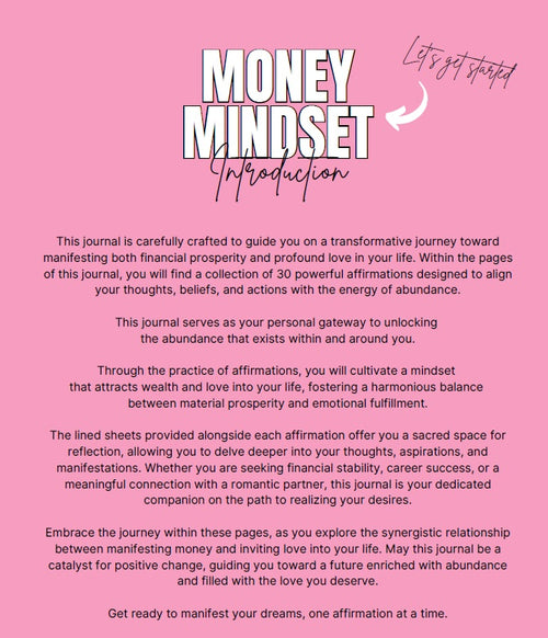 Money Mindset 2.0 Journal